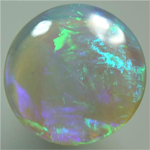 SOLID CRYSTAL OPAL Rolling flashes of green to purple